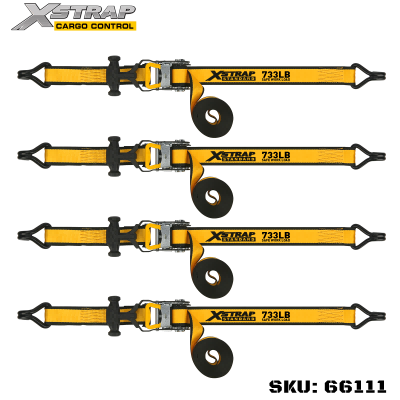 Xstrap 66111 1-1/2” x 16’ 4PK T fogantyús racsnis rögzítés 1100 lb SWL