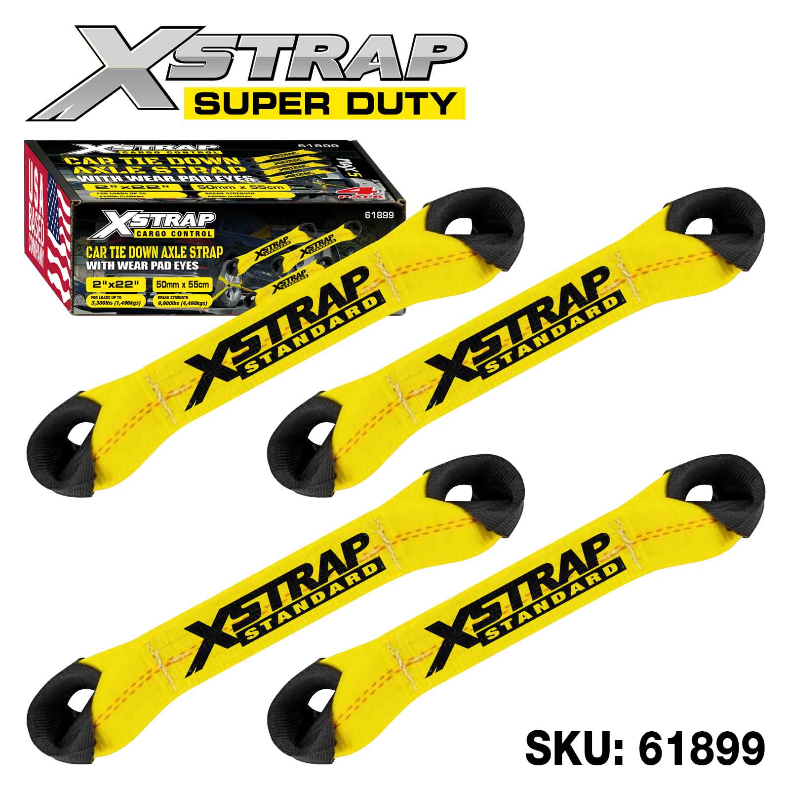 Xstrap 61899 4PK Alex Strap 3300 lb SWL